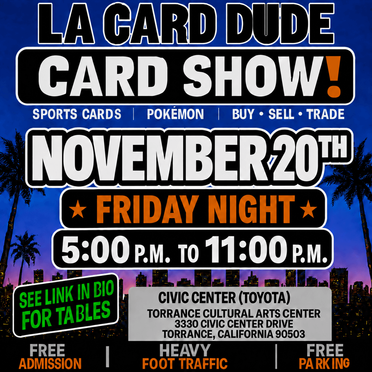 November 20th Friday flyer