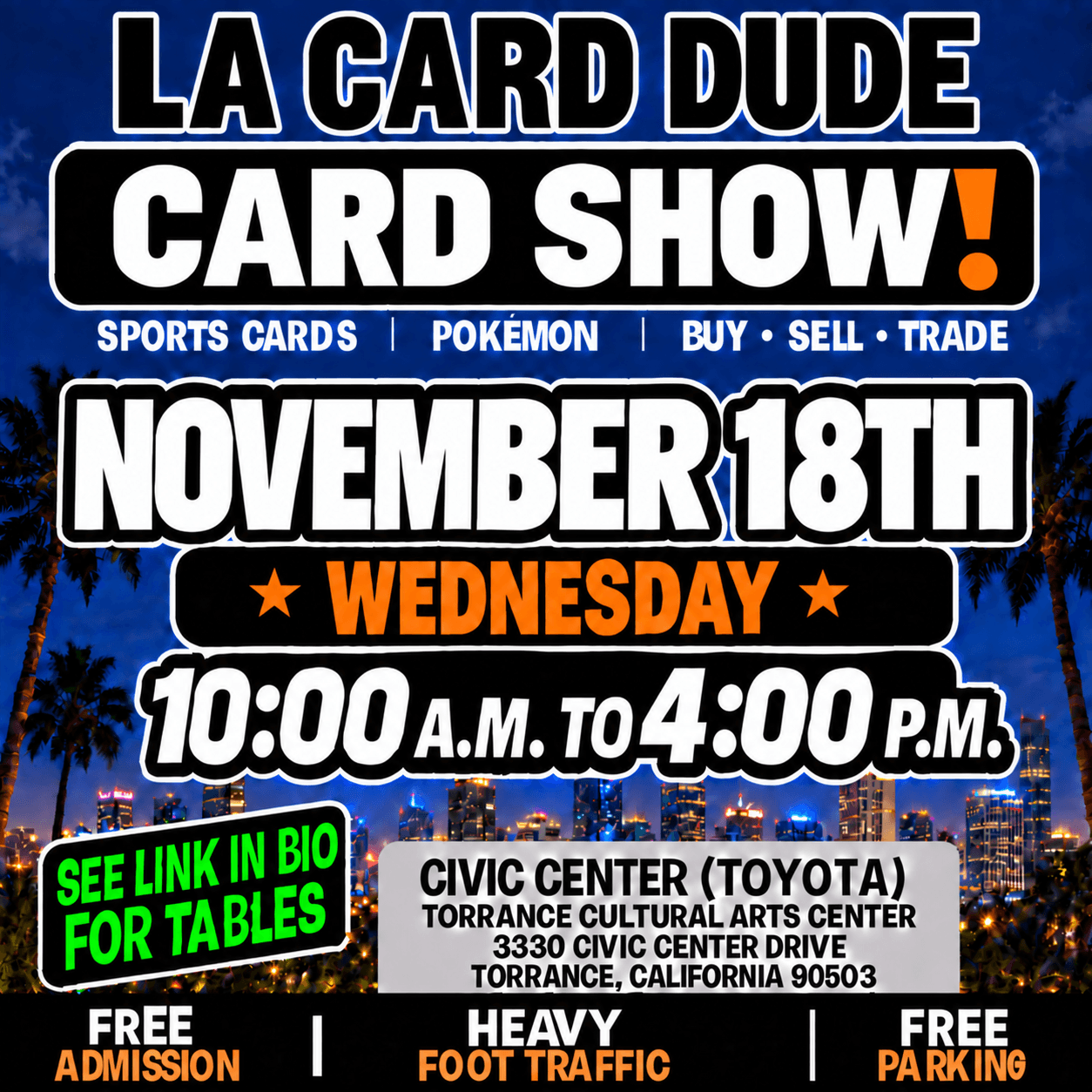 November 18th Wednesday flyer