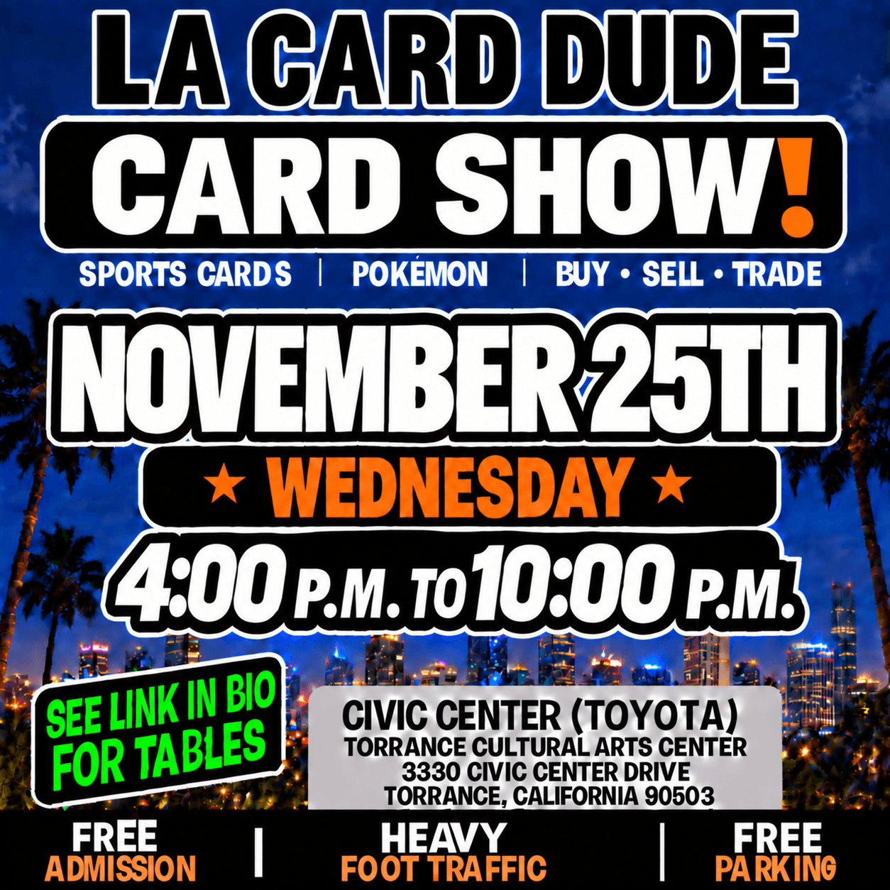 November 25th Wednesday flyer