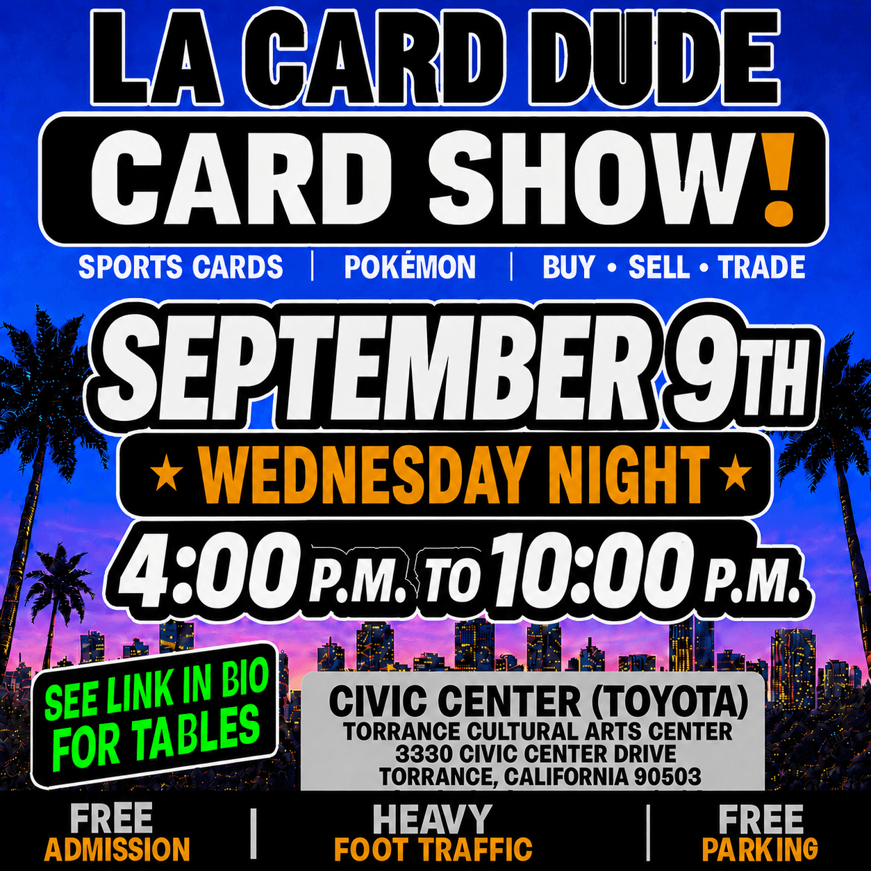 September 9th Wednesday flyer