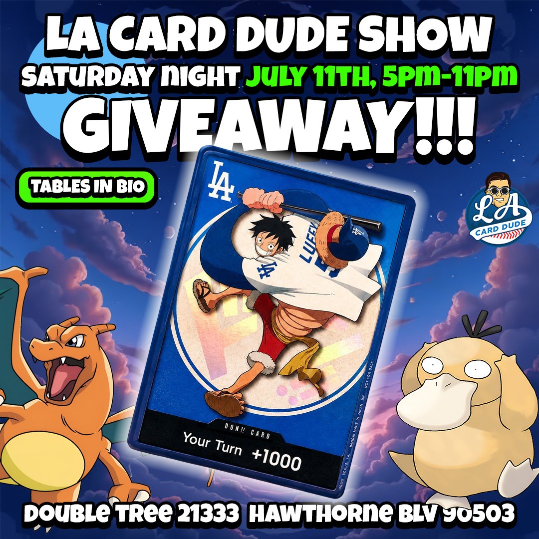 pokemon card show torrance Join us for the All Pokemon Card Show at the Torrance Cultural Arts Center! This family-friendly event is perfect for Pokmon fans and collectors of all ages. Torrance Cultural Arts Center